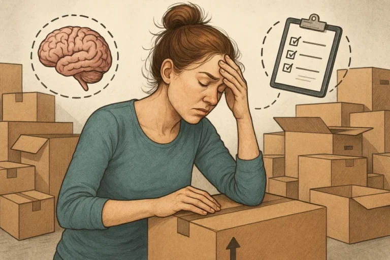 Umzugsstress verstehen: Psychologin erklärt, wie Sie Körper, Kopf und Kisten sortieren