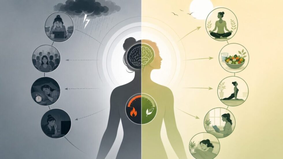 Dauerstress senkt deine Lebensqualität? Diese 7 alltagstauglichen Routinen bauen erhöhtes Cortisol 2026 nachweislich ab – ganz ohne Medikamente. Wissenschaftlich belegt, sofort umsetzbar.